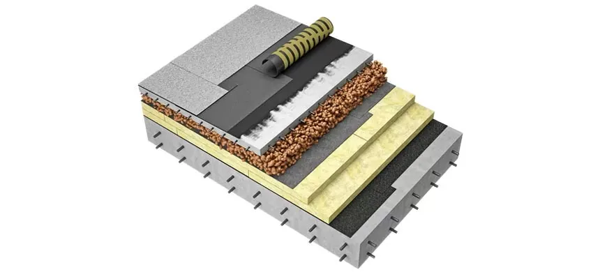 пирог утепления плоской кровли